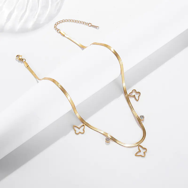 Black Swan Titanium Steel Ankle Bracelet for Women